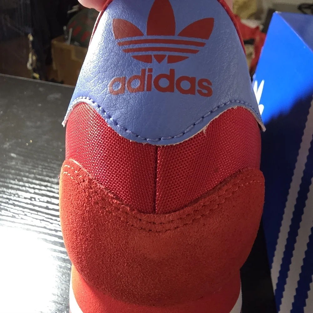 adidas Galaxy OG JR1147 Red Blue Men's Originals Athletic Sneakers